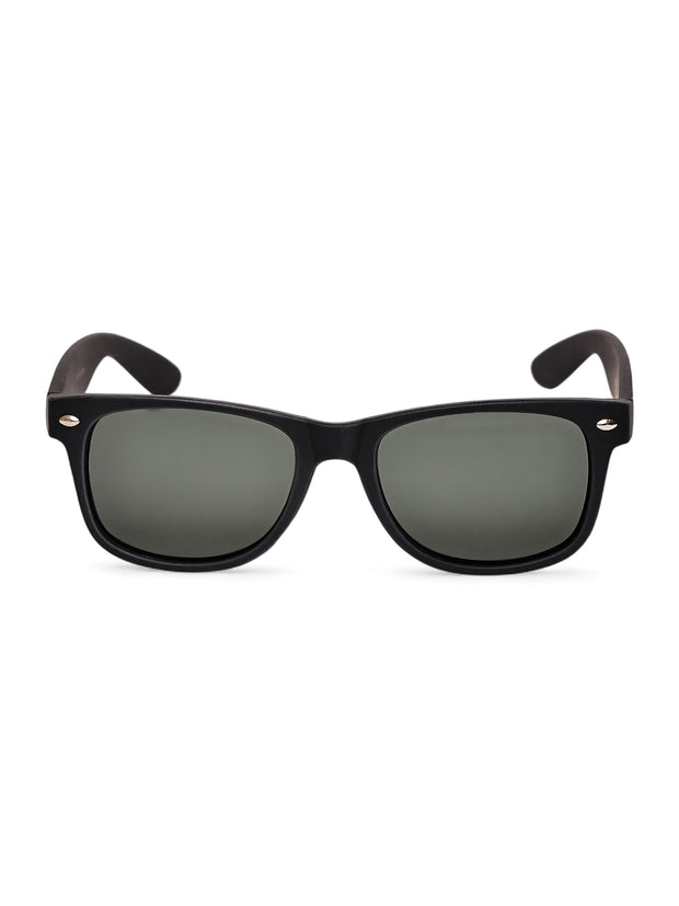 Classic Green Wayfarer UV-Protected Sunglasses for Men & Women