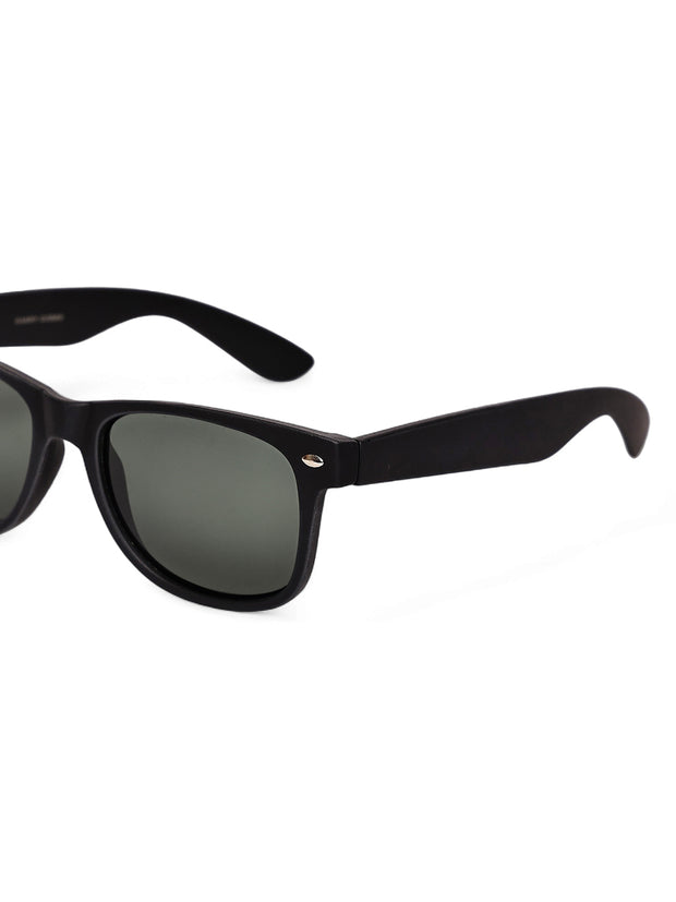 Classic Green Wayfarer UV-Protected Sunglasses for Men & Women