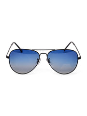 Unisex Blue Aviator Sunglasses