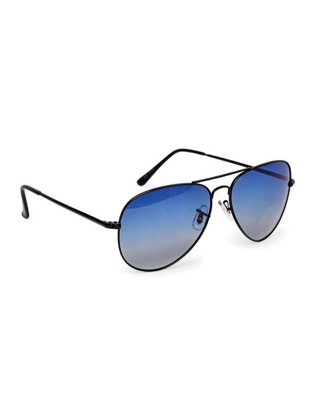 Unisex Blue Aviator Sunglasses