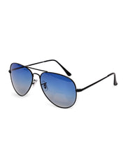 Unisex Blue Aviator Sunglasses