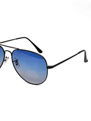 Unisex Blue Aviator Sunglasses