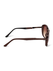 Brown Square UV-Protected Sunglasses