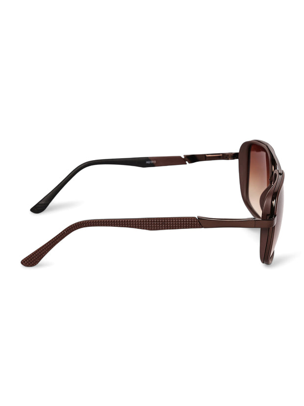 Brown Square UV-Protected Sunglasses