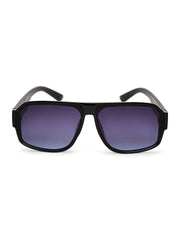 Unisex Blue Square Sunglasses with UV Protection