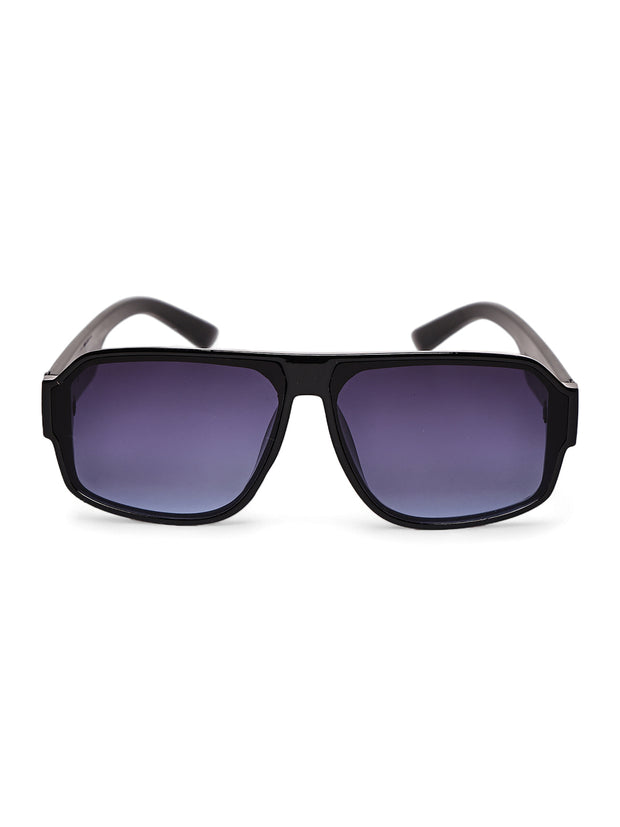 Unisex Blue Square Sunglasses with UV Protection