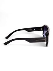 Unisex Blue Square Sunglasses with UV Protection