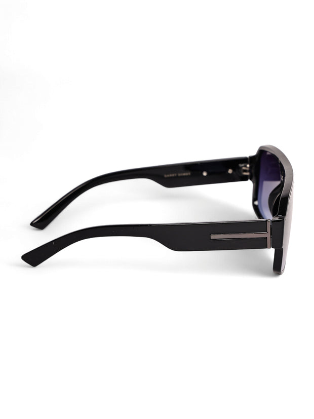 Unisex Blue Square Sunglasses with UV Protection