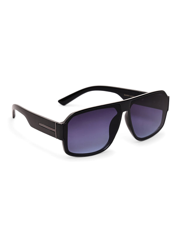 Unisex Blue Square Sunglasses with UV Protection
