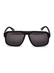 Black Aviator Square Polarized Sunglasses for Men & Women