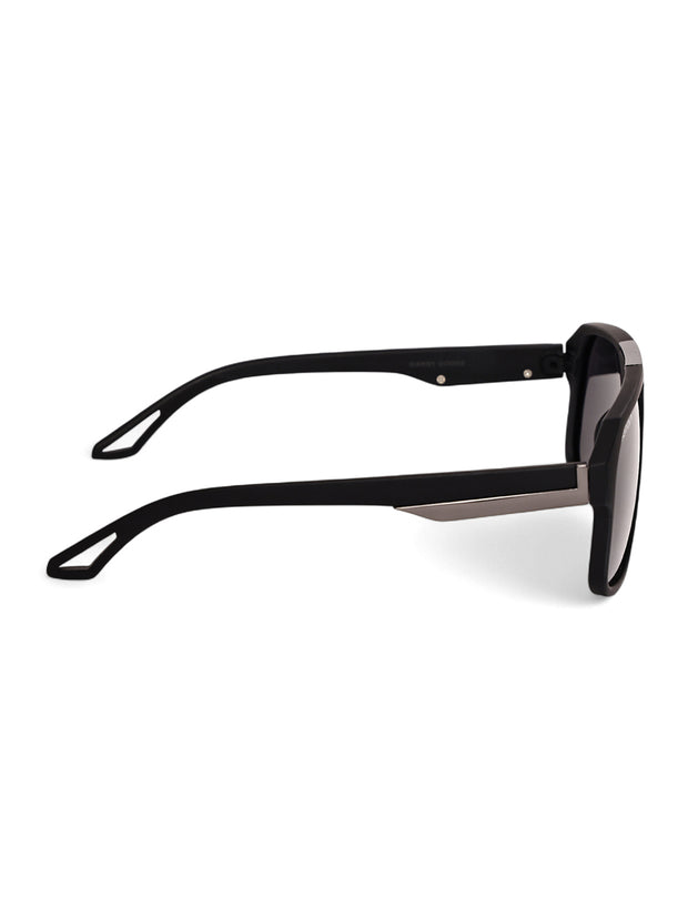 Black Aviator Square Polarized Sunglasses for Men & Women