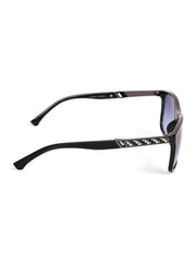 Unisex Blue Rectangular Sunglasses with UV Protection