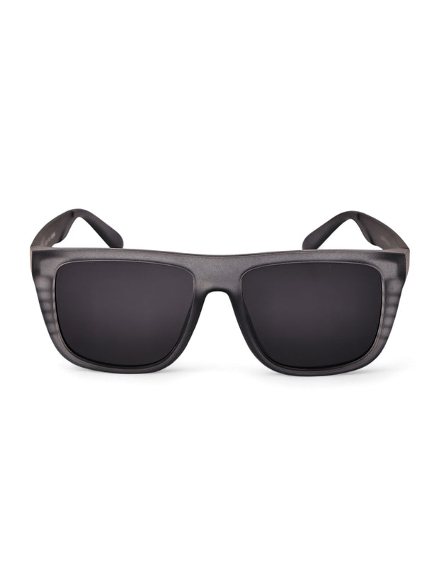 Grey Square Sunglasses with UV Protection