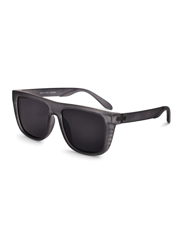 Grey Square Sunglasses with UV Protection