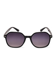 Classic Black UV-Protected Gradient Square Sunglasses for Unisex