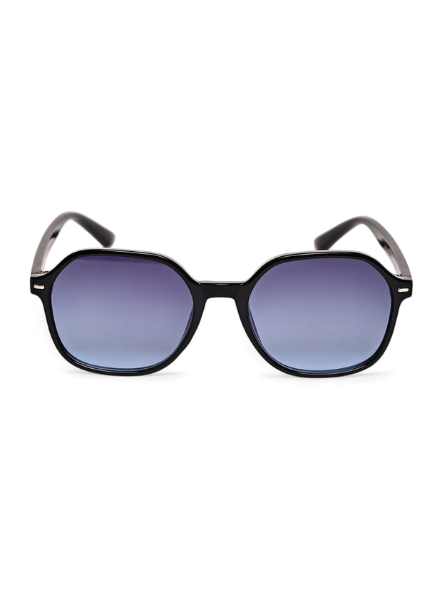 Classic Blue UV-Protected Gradient Square Sunglasses for Unisex