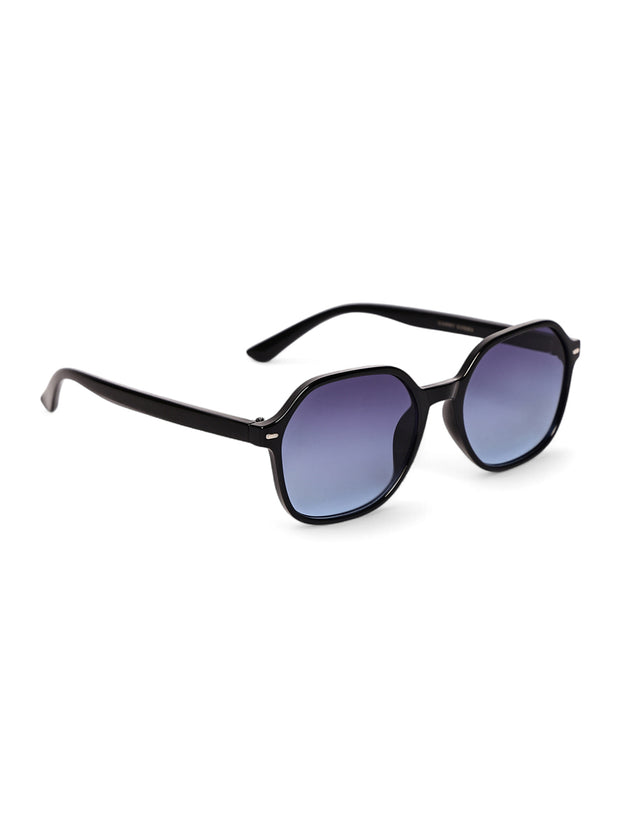 Classic Blue UV-Protected Gradient Square Sunglasses for Unisex