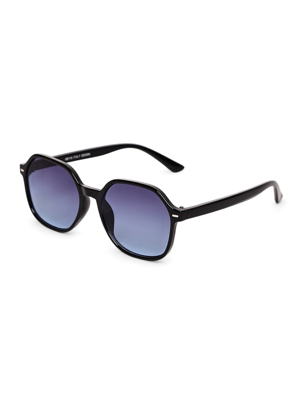 Classic Blue UV-Protected Gradient Square Sunglasses for Unisex
