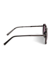 Stylish Full-Rim Grey Aviator Sunglasses
