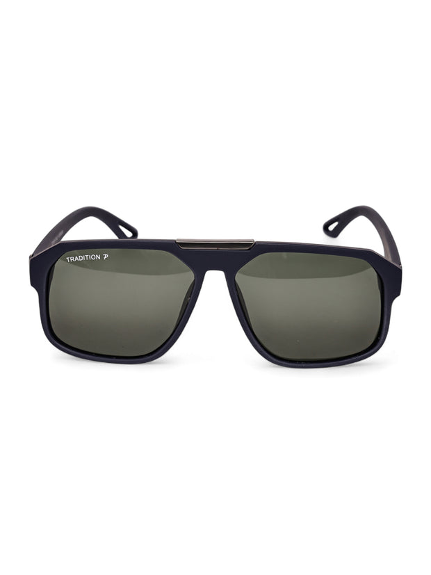 Blue Aviator Square Polarized Sunglasses for Men & Women