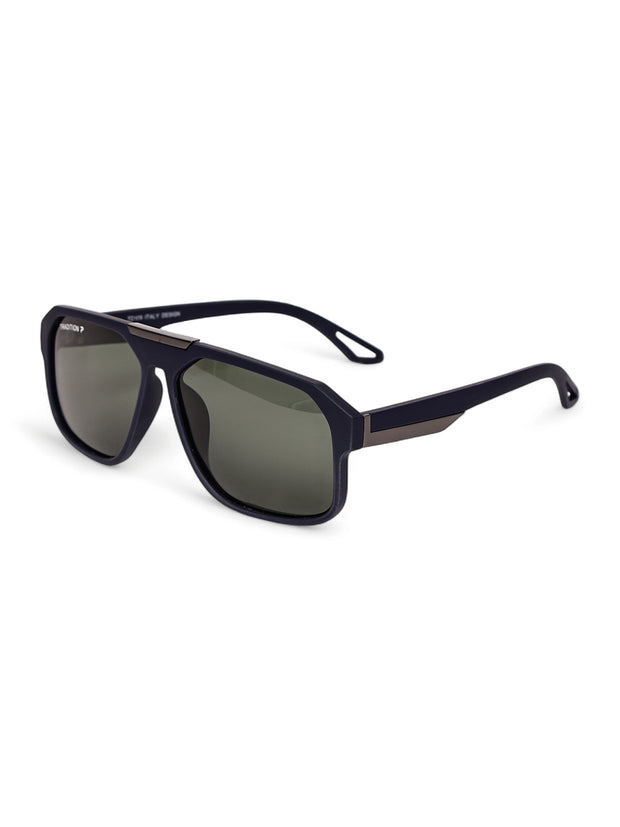 Blue Aviator Square Polarized Sunglasses for Men & Women