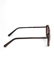 Stylish Unisex Brown Aviator Sunglasses