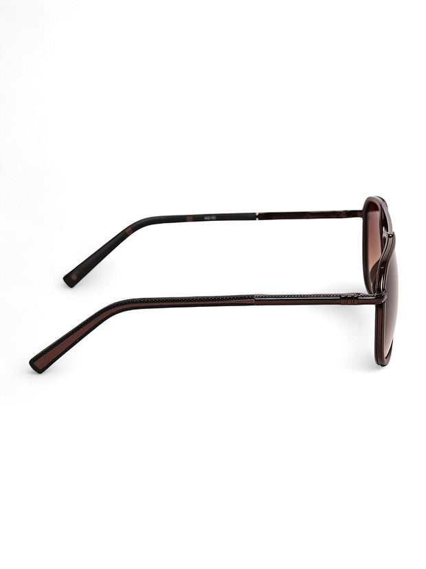 Stylish Unisex Brown Aviator Sunglasses