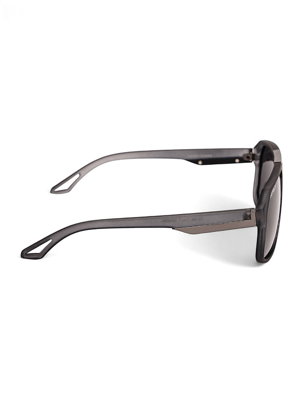 Grey Aviator Square Polarized Sunglasses for Men & Women