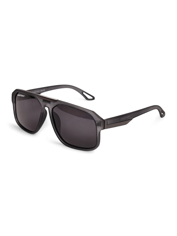 Grey Aviator Square Polarized Sunglasses for Men & Women