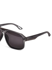 Grey Aviator Square Polarized Sunglasses for Men & Women