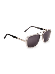 Silver Square UV-Protected Sunglasses