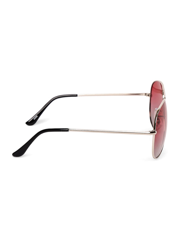 Unisex Red Polorized Aviator Sunglasses