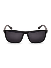 Black Tinted Rectangular UV-Protected Sunglasses for Men & Women