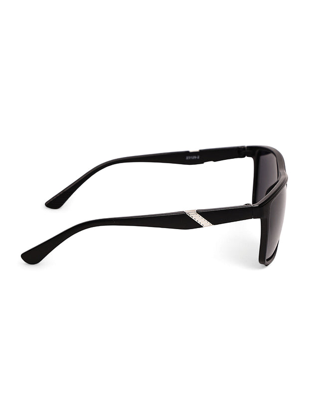 Black Tinted Rectangular UV-Protected Sunglasses for Men & Women