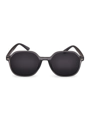 Classic Grey UV-Protected Gradient Square Sunglasses for Unisex