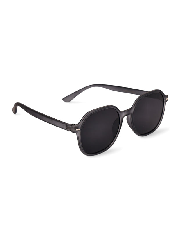 Classic Grey UV-Protected Gradient Square Sunglasses for Unisex