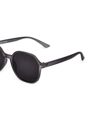 Classic Grey UV-Protected Gradient Square Sunglasses for Unisex