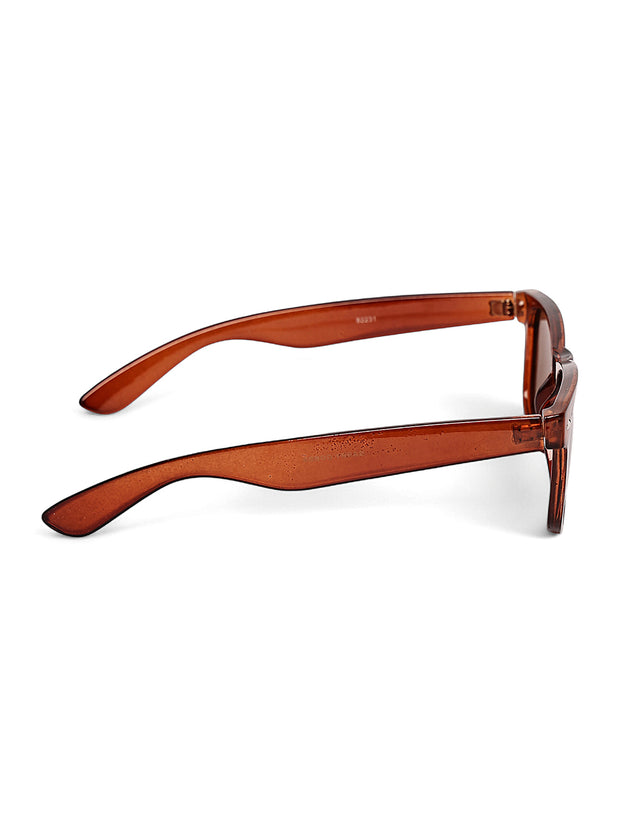 Classic Brown Wayfarer UV-Protected Sunglasses for Men & Women