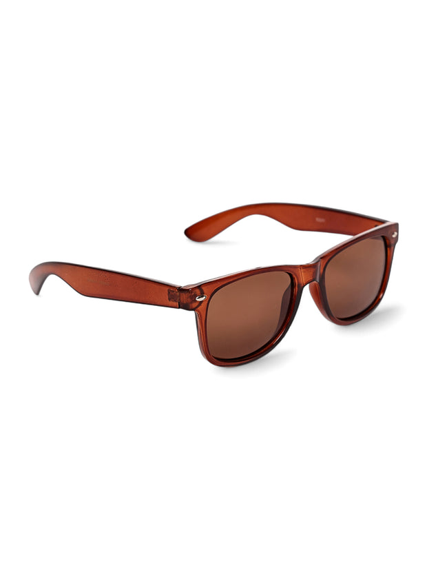 Classic Brown Wayfarer UV-Protected Sunglasses for Men & Women