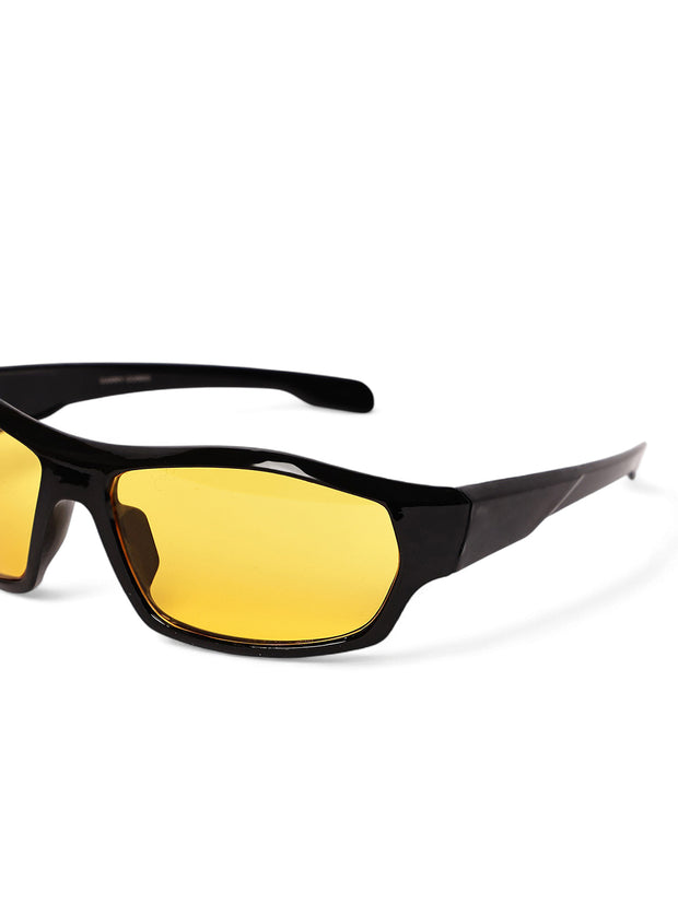 Night Vision Yellow Lens Driving Sunglasses For Unisex