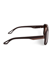 Brown Aviator Square Polarized Sunglasses for Men & Women