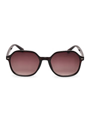 Classic Brown UV-Protected Gradient Square Sunglasses for Unisex