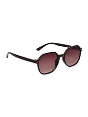 Classic Brown UV-Protected Gradient Square Sunglasses for Unisex