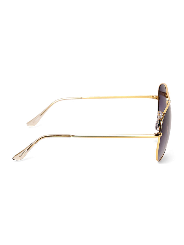 Unisex Gold Polorized Aviator Sunglasses