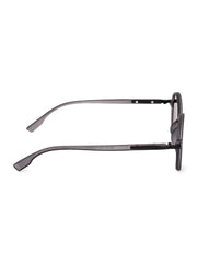 Unisex Grey Round Sunglasses with UV Protection