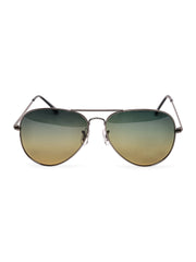 Unisex Green Polorized Aviator Sunglasses