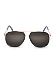 Stylish Unisex Gold & Blue  Aviator Sunglasses
