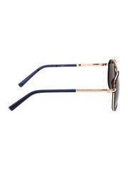 Stylish Unisex Gold & Blue  Aviator Sunglasses