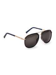 Stylish Unisex Gold & Blue  Aviator Sunglasses